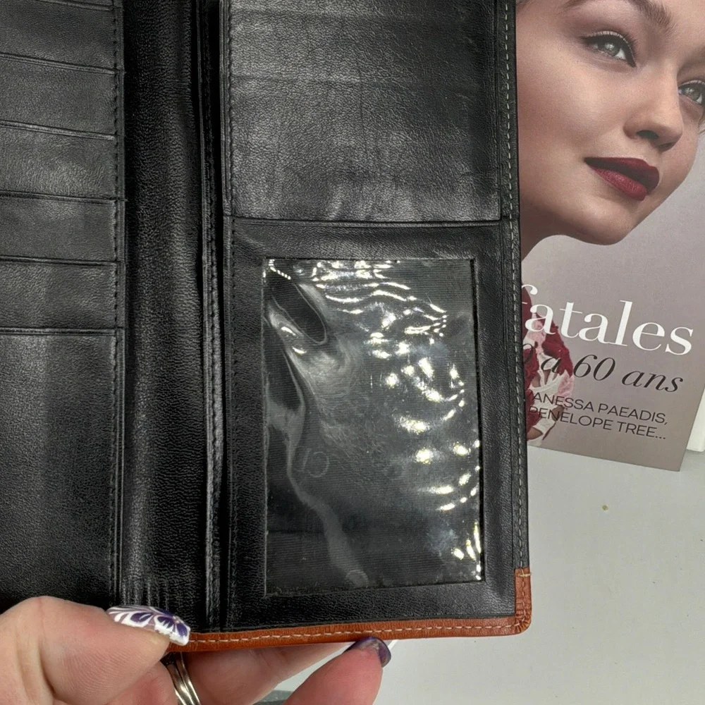 Dior Black and Brown Wallet Vintage